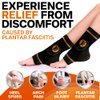 Treat My Feet Compression Ankle Brace with Silicone Ankle Support and Copper - Plantar Fasciitis Brace for Foot Pain & Achilles Tendonitis Relief - Ankle Brace for Women & Men - Medium Size