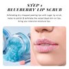 ANAI RUI Lip Therapy Set, Lip Scrub & Lip Mask, Overnight Moisturizing Lip Care Kit, Suagr Lip Exfoliator and Lip Sleeping Mask for A Soft Lips, Lip Gift Set for Dry, Chapped, Dark Lips, Blueberry