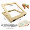 Magnetic Cookie Stencil Holder, Wooden Cookie Stencil Frame for Royal Icing Airbrush, Decorating Baking Tools, Compatible with Stencil Genie Template