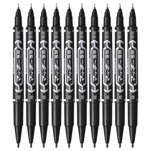Zebra permanent marker McKee extra fine B-MO-120-MC-BK Black 10 pieces