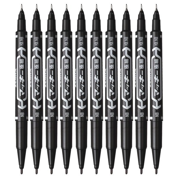 Zebra permanent marker McKee extra fine B-MO-120-MC-BK Black 10 pieces