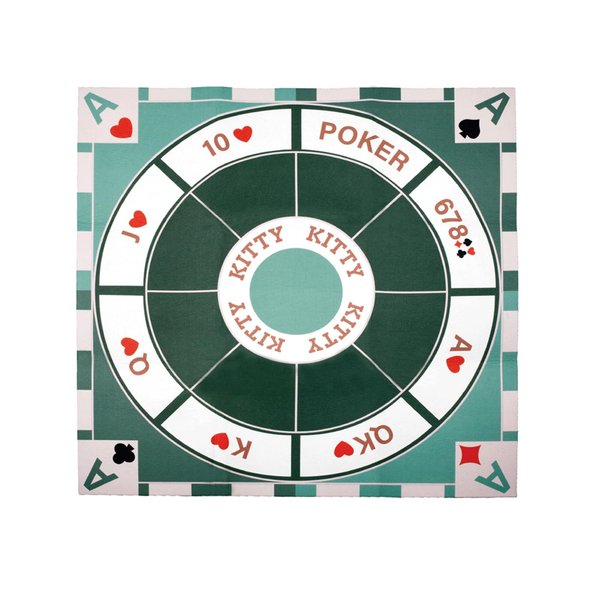 Michigan Rummy Play Mat,27.6" x 27.6", 2-9 Players, Tripoley Game Foldable Felt Mat,Classic Family Casino Games of Bets and Bluffs,The Perfect Blend of Rummy and Poker（Only Game Mats）