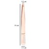 2 Pieces Multifunctional Eyebrow Tweezers with Eyebrow Comb False Eyelashes Applicator Tool Makeup Grooming Tool for Eyebrows or Facial Hair（Rose Gold）