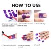 EBANKU Nail Polish Protector, 14 Sheets 140 Piece Disposable Peel Off Sticker U-Shape Tape for Nail Art Painting, Soft Plastic Nail Art Protector Spill-Proof Stickers Stamping Manicure Tool