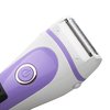 Electric Lady Shaver Bikini Trimmer Wet & Dry Rechargeable Cordless Painless Electric Razor for Women, LED Display Razor for Legs Underarms (Purple)