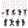 Bachelorette Party Decorations Supplies, Rose Gold Funny Male Hanging Swirls Party Supplies, Bachelorette Bridal Shower Hen Party Decor(16PCS)