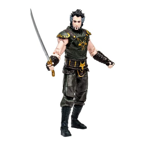 McFarlane DC Gaming Build-A Wave 1 Batman Arkham City 7-Inch Ra'S Al Ghul Action Figure with Sword, Solomon Grundy Build-a Figure Arms and Base