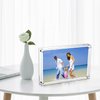AMEITECH Acrylic Photo Frames,3.5x5'' Double Sided Magnetic Picture Frame, Desktop Frameless Postcard Display