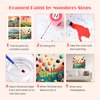 MISCER 4 Pack Paint by Numbers for Kids Adults,Landscape Paint by Number Kits for Kids, DIY Acrylic Oil Painting Suitable for Home Decoration (8x8inch)