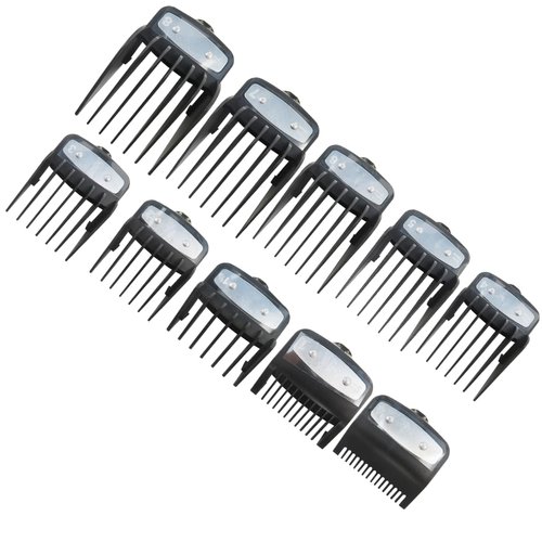 Upgraded 10 Pcs Hair Clipper Combs Guides, Replacement Guards Set #3171-400 –1/16” to 1”(1.5-25MM) for Most Size Wahl Clippers/Trimmers, For Babyliss PRO & Surker K7S/K9C/K9S