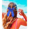4th of July Hair Accessories - American Flag Star USA Patriotic Bow Clips, Blue Hair Bows for Women, Party Favors and Gifts