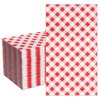 DYLIVeS Red Gingham Napkins, 80 Pack Red and White Checkered Guest Towel Plaid Party Napkins Disposable Paper Hand Towels for Luncheon, Picnic, Birthday, Easter, Graduation Party Napkins, 3-Ply