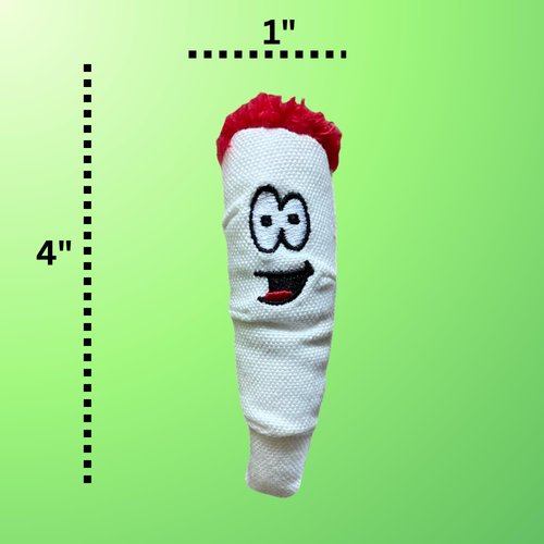 PAW:20 | Bud Jr. The Weed Nug and Jay Jr. The Joint Cat Toy Bundle | Funny Cat Toys | Cool Catnip Toys | Fun Novelty Gift | Play and Funny Photos | (2 Items)