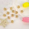 ACO-UINT Hair Clip, 12 Pcs Gold Flower Hair Claws for Women, Mini Metal Claw Clips, Cute Hair Accessories for Women and Girls