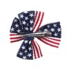 Aysekone 2 Pcs/Pack Girls American Flag Hair Bow Hair Clips Fourth of July Hair Accessories Patriotic Hair Bows Hairgrips