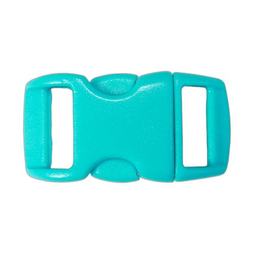 PARACORD PLANET Brand Contoured Side Release Buckle – 3/8 Inch (Turquoise, 100 Pack)