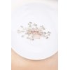 Denifery Dainty Bridal Floral Hair Comb Wedding Pearl Hair Comb Woodland Bridal Hair Accessories Flower Headpiece Bridal Head Piece Floral Hair Clip Leaf Side Comb Bridal Tiara (Rose Gold)