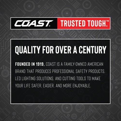 COAST® EAL15 60 Lumen Dual Color LED Emergency Area Lantern with Smart Switch and Flashing Red Light Mode, Runtime up to 50 hours,Gray