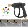Sooprinse High Pressure Washer Gun,3000 PSI Max With 5 Color Quick Connect Nozzles M22-14 Pressure Washer Hose Connector 3.0 TIP