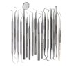 17 Pcs Professional Dental Tools, Plaque Remover for Teeth, Professional Hygiene Cleaning Kit, Stainless Steel Oral Care Tools with Tooth Scraper Tartar Remover Pick Scaler Mirror Tweezers All in One