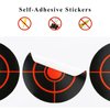 GearOZ Splatter Target Stickers, 3 Inch Reactive Paper Targets, 250 Pcs Adhesive Shooting Targets with Fluorescent Green Impact for BB Gun, Pellet Gun, Airsoft, Rifle Shooting Practice