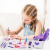 Kids Makeup Kit for Girl Gifts, 54PCS Teensymic Toys Washable Little Girls Princess Make Up Toys for 4 5 6 7 8 9 Year Old Girl Birthday Gift (Purple)