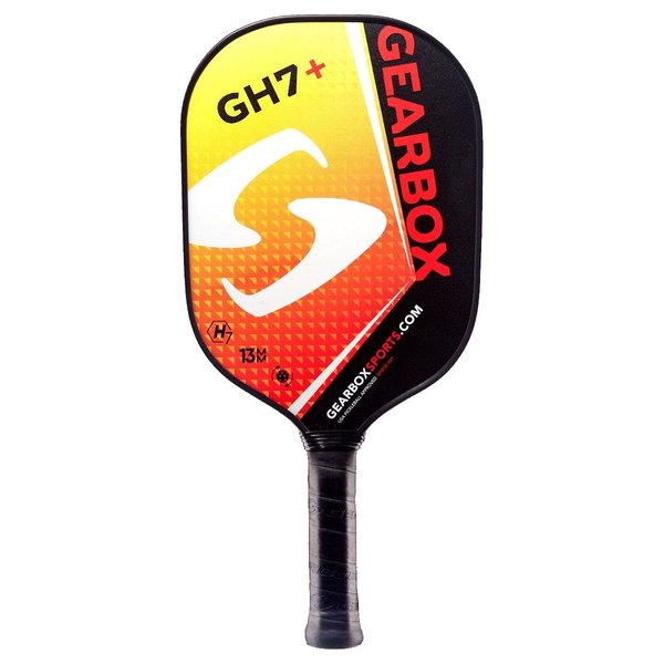 Gearbox GH7+ Pickleball Paddle, Red/Yellow