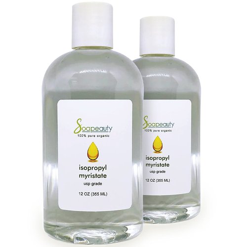 ISOPROPYL Myristate Cosmetic Grade for Soap Making, Fragrances, Shampoo, Creams & Lotion, Makeup & Adhesive Remover, Antiperspirants & Deodorants | 24 fl oz (2 x 12 fl oz)