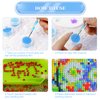 10 Pack Diamond Painting Wax Storage Container Case with Glue Clay Diamond Art Glue for Diamond Painting Accessories Cross Stitch Drilling Mud, 30 Pcs DIY Diamond Painting Wax 0.9inch (Blue)