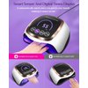 UV LED Nail Lamp, Gugusure Curing Lamps for Home & Salon, Led Dryer Gel Polish with Automatic Sensor/4 Timer Setting, Professional Art Tools Fingernail and Toenail