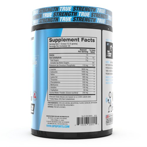BPI Sports Essential Amino Acids EAA Powder - Pre, Intra & Post Workout Drink - BCAA Powder for Men & Women, EAA + BCAA + Hydration. Advanced Formula with 10g of EAA. (Sour Power)