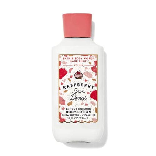Bath and Body Works Raspberry Jam Donut Nourishing Moisture 8 fl. oz. / 236 mL Super Smooth Body Lotion