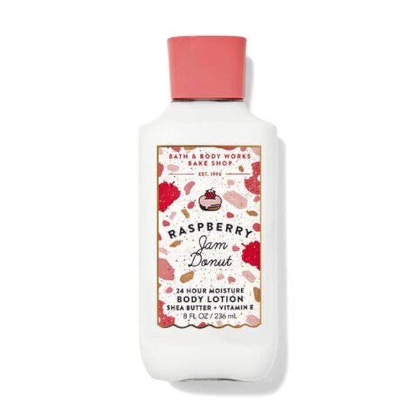 Bath and Body Works Raspberry Jam Donut Nourishing Moisture 8 fl. oz. / 236 mL Super Smooth Body Lotion