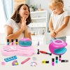 Nail Polish Kit for Girl , Kids Nail Art Salon Set with Nail Dryer , Nail Art Kit for Girls Ages 6-12,Makeup Manicures Decoration Studio Gifts for Christmas Birthday Spa Party Favors