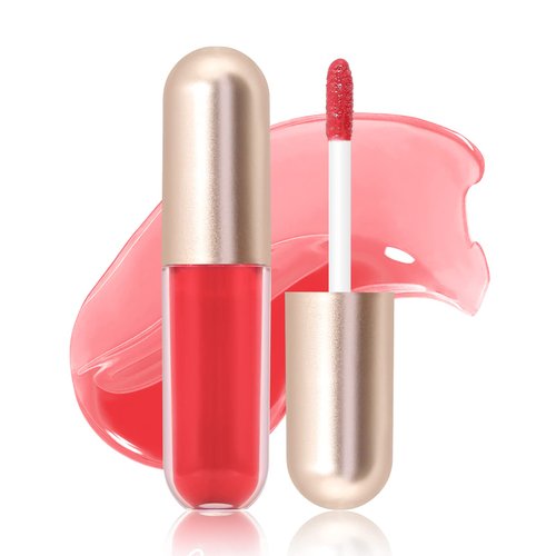 KISSIO Plumping Lip gloss,Glossy and Cool,Make Lips Plump and Moisturizing,Lip Gloss contains Peppermint and Beeswax,Cruelty Free,0.19 oz,05 Dogwood