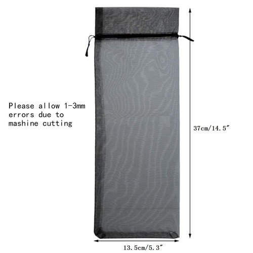 40pcs Organza Wine Bags Drawstring Organza Wine Bottle Gift Bags Sheer Organza Wine Wrapping Bags for Bottle Wrap Christmas Wedding Party Favors Samples Display Decoration, 5.3x14.5 inch(Multicolor)