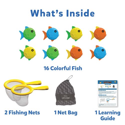 Skillmatics Outdoor & Bath Toys - Let's Fish, Fishing Game, Toddler Toys, Learn Colors & Counting, Pool Toys for Kids, Gifts for Boys & Girls Ages 3, 4, 5, 6