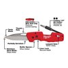Milwaukee FASTBACK Folding Utility Knife w/Blade Multifunctionality, Red-black