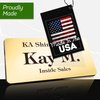 Name Tag, Magnetic Name Tags, Personalized Name Tags, 1.5 x 3 Incehs, Durable Engravable Impact Acrylic Material, Made in The USA by My Sign Center (Classic Rectangle)