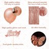 43rd Rose Gold Birthday Party Decorations for Women, Rose Gold Happy Birthday Banner, Fringe Curtains, Heart Foil Balloons, Confetti Balloons, Cake Topper for 43rd Birthday Decorations