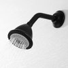 BESTILL Wall Mounted 6 Inch Extension Shower Head Arm, Shower Arm and Flange Included, Matte Black
