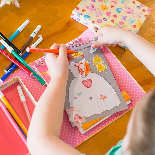 Tiger Tribe Schylling Ballet Coloring Set - Travel Take Along Art Kit - All Supplies Included - Easy Storage - Ages 3+ - 14014, Small