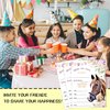 Floral Saddle Up Style Fill-In Birthday Invites(4"x6"), Horse Birthday Invitations with Envelopes(20-Pack), Birthday Party Supplies for Boys & Girls, Teen, Kids-A09