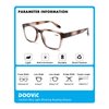 DOOViC 4 Pack Fashion Striped Computer Reading Glasses Blue Light Blocking Anti Eyestrain Spring Hinge Stylish Readers for Women 2.50 Strength