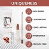 GIVE THEM LALA Lip Liner and Lipstick Set - BASIC AF Lip Kit For Long Lasting, Moisturizing Wear- All Day Lipstick and Liner with Silky Smooth Finish - Cruelty-Free Lip Makeup