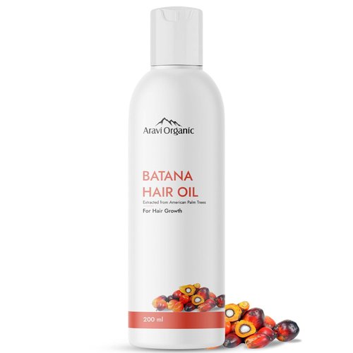 Aravi Organic Batana Hair Oil For Hair Growth With Pumpkin Oil - Derived From American Oil Palm Nut - 6.7 FL Oz / 200 ml