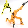 Fugacus Titan 13 Action Figure, Dummy 13 Action Figure Lucky 13 Action Figure T13 Action Figure 3D Multi-Jointed Movable, T13 Action Figure Toy (Orange Color)