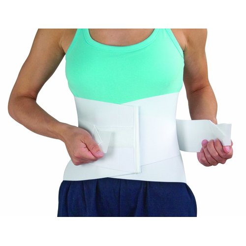 MABIS Adjustable Back Brace and Back Support Belt for Lumbar Support related to Improved Posture, Back Pain Relief, Scoliosis, Sciatica Relief and Herniated Discs, Small
