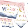 3PCS Gender Reveal Table Cloths, Navy Blue and Pink Gender Reveal Decorations, Boy or Girl Tablecloth for Baby Gender Reveal Party Decorations Supplies, 180x108cm
