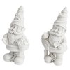 Bright Creations 2 Pack Ceramics to Paint - Paint Your Own Garden Gnome Statues, Blank Paintable Ceramics for Adults (5 in)